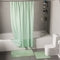 Polyester Mint Shower Curtain + Bathmat (Pack of 3)