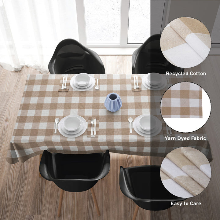 cotton 6 to 8 seater rectangular table cloth