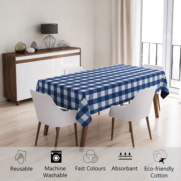 cotton 6 to 8 seater rectangular table cloth