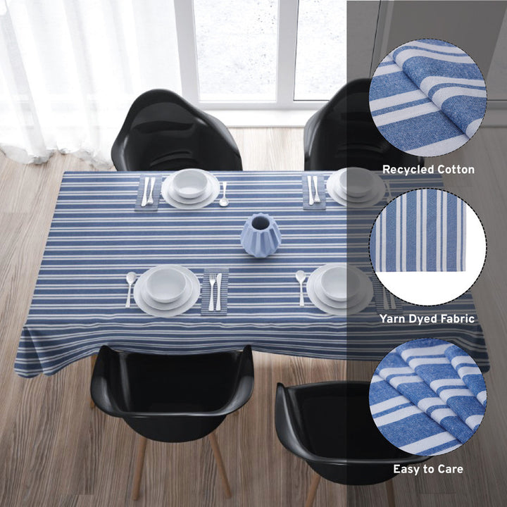 cotton 6 to 8 seater rectangular table cloth