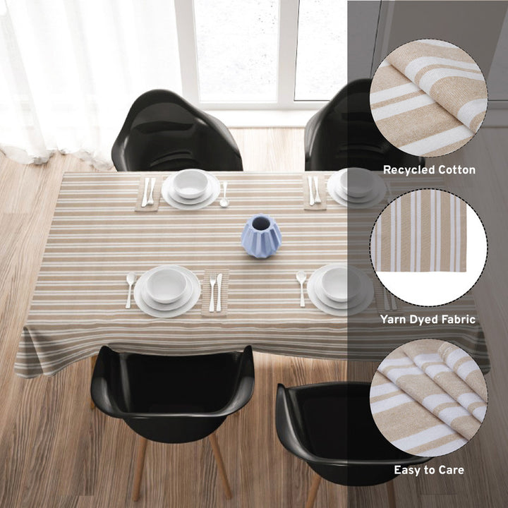 cotton 6 to 8 seater rectangular table cloth