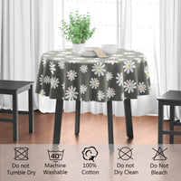 cotton 4 seater round table cloth