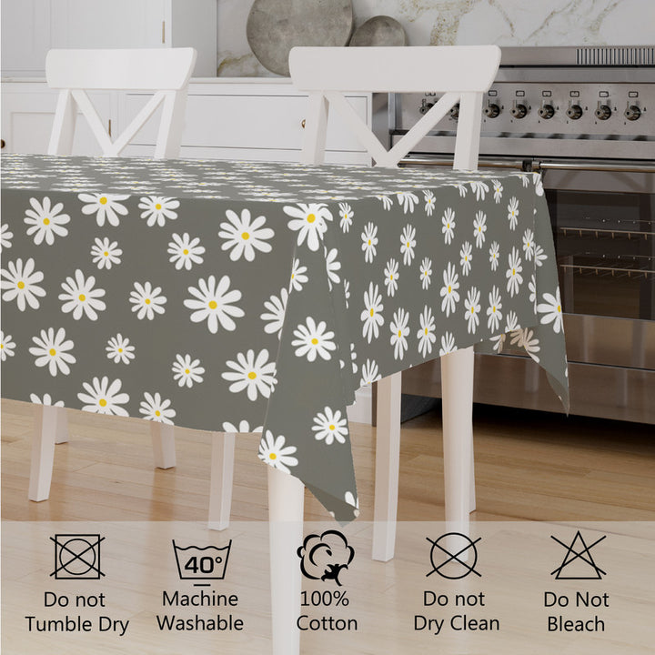 cotton 6 to 8 seater rectangular table cloth