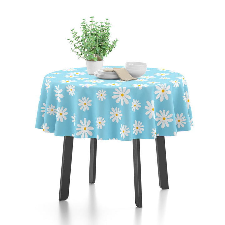 cotton 4 seater round table cloth