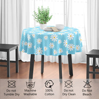 cotton 4 seater round table cloth