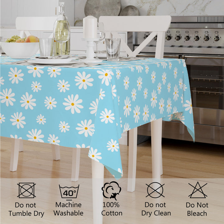 cotton 6 to 8 seater rectangular table cloth