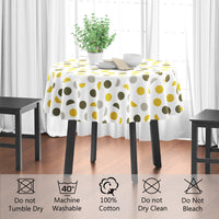 cotton 4 seater round table cloth