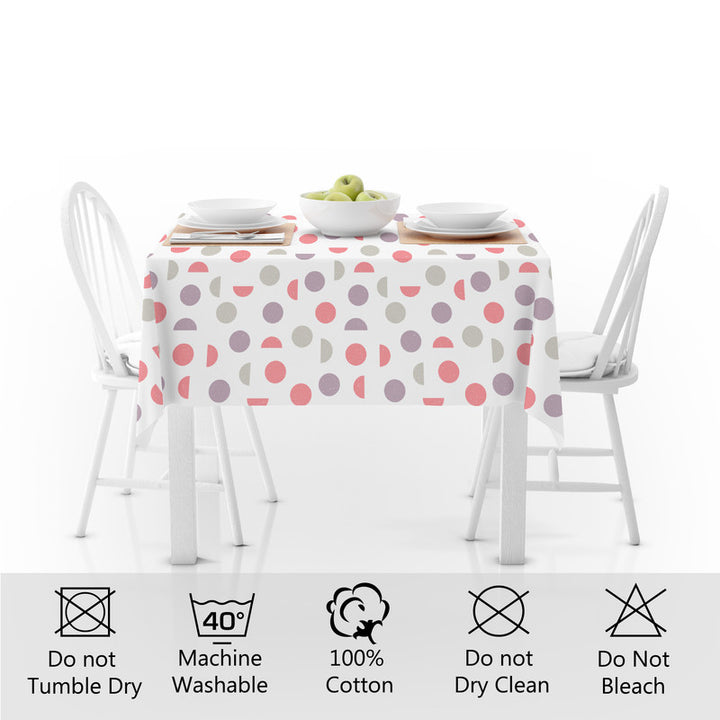 cotton 4 seater square table cloth