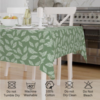 cotton 4 to 6 seater rectangular table cloth