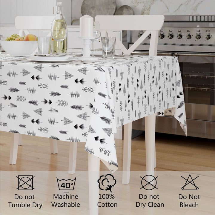 cotton 6 to 8 seater rectangular table cloth