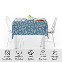 cotton 4 seater square table cloth