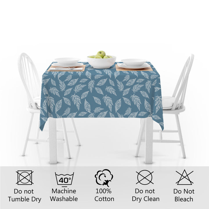 cotton 4 seater square table cloth