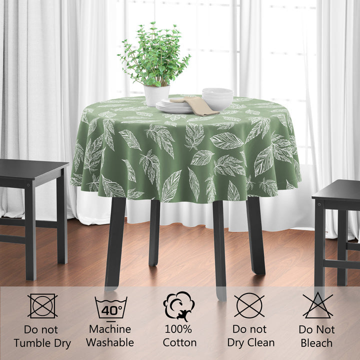 cotton 4 seater round table cloth