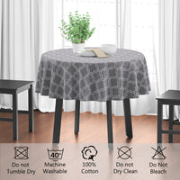 cotton 4 seater round table cloth