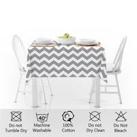 cotton 4 seater square table cloth