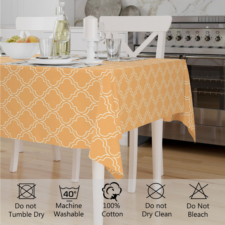 cotton 6 to 8 seater rectangular table cloth