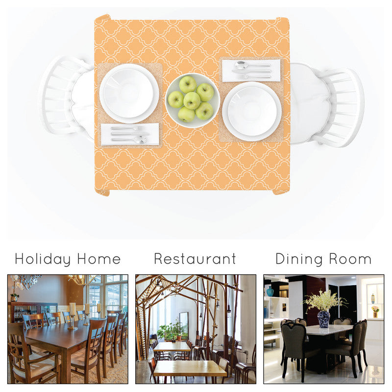 cotton 4 seater square table cloth
