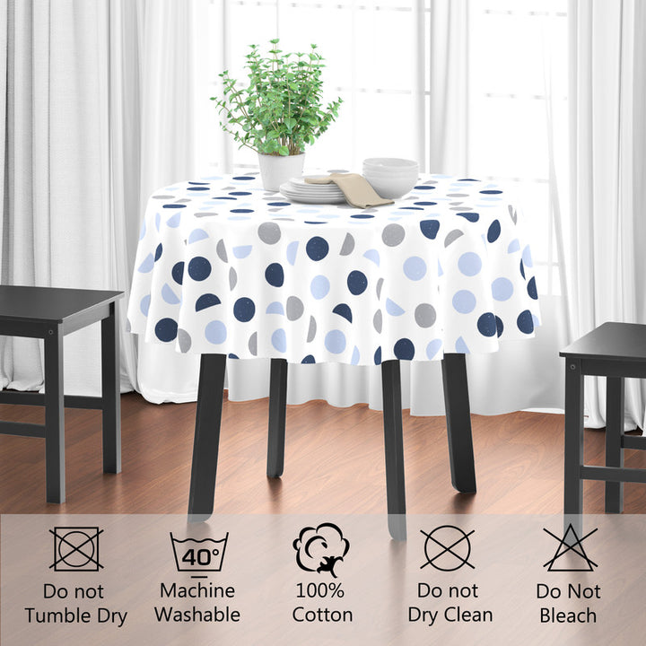 cotton 4 seater round table cloth