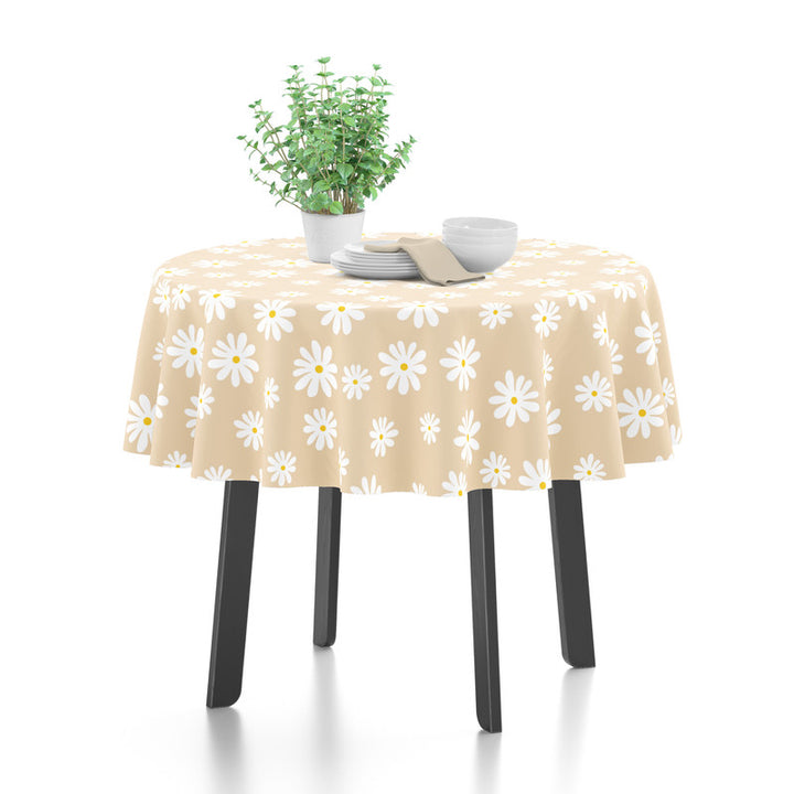 cotton 4 seater round table cloth