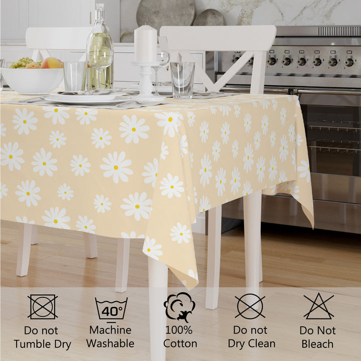 cotton 6 to 8 seater rectangular table cloth