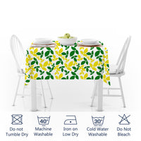 polyester 4 seater square table cloth