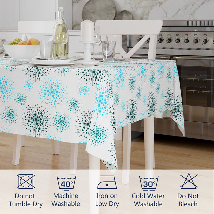 polyester 6 to 8 seater rectangular table cloth