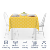 polyester 4 seater square table cloth