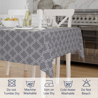 polyester 6 to 8 seater rectangular table cloth