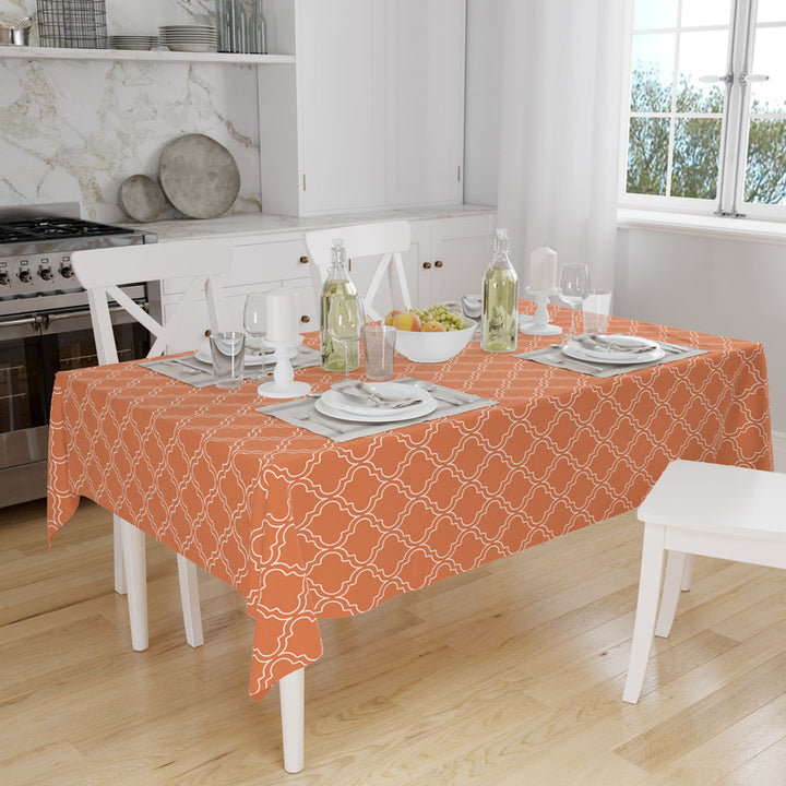 polyester 6 to 8 seater rectangular table cloth