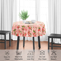 polyester 4 seater round table cloth