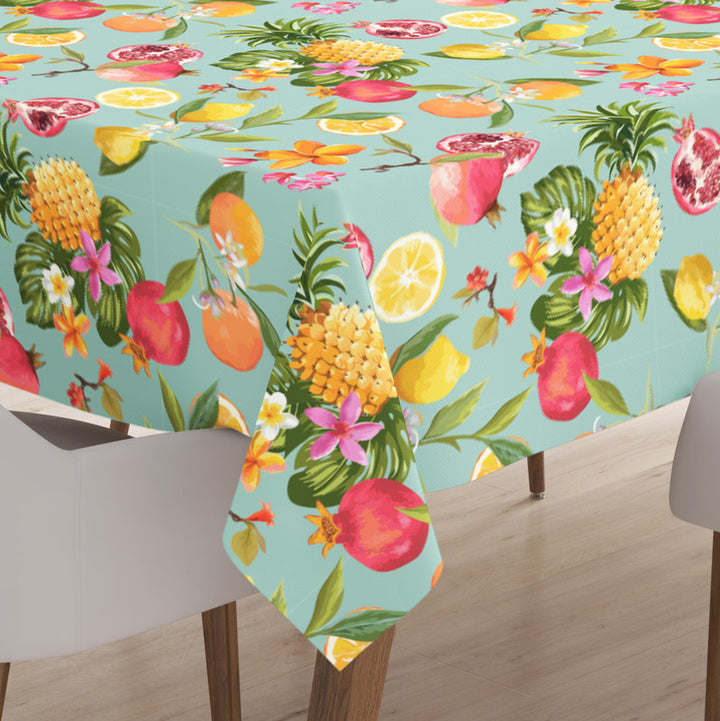 polyester 6 to 8 seater rectangular table cloth