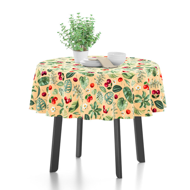 polyester 4 seater round table cloth