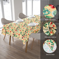 polyester 6 to 8 seater rectangular table cloth