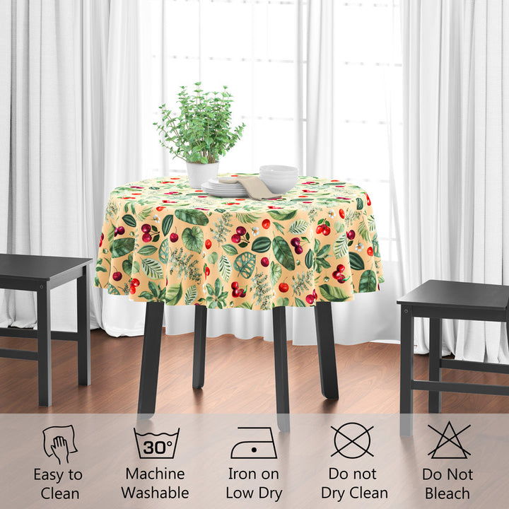 polyester 4 seater round table cloth