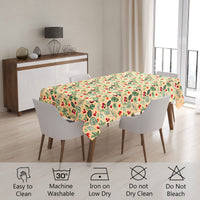 polyester 6 to 8 seater rectangular table cloth