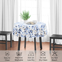 polyester 4 seater round table cloth