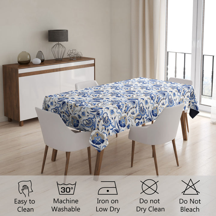 polyester 6 to 8 seater rectangular table cloth