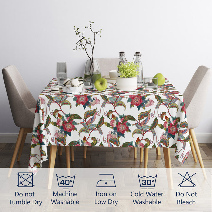 polyester 4 seater square table cloth