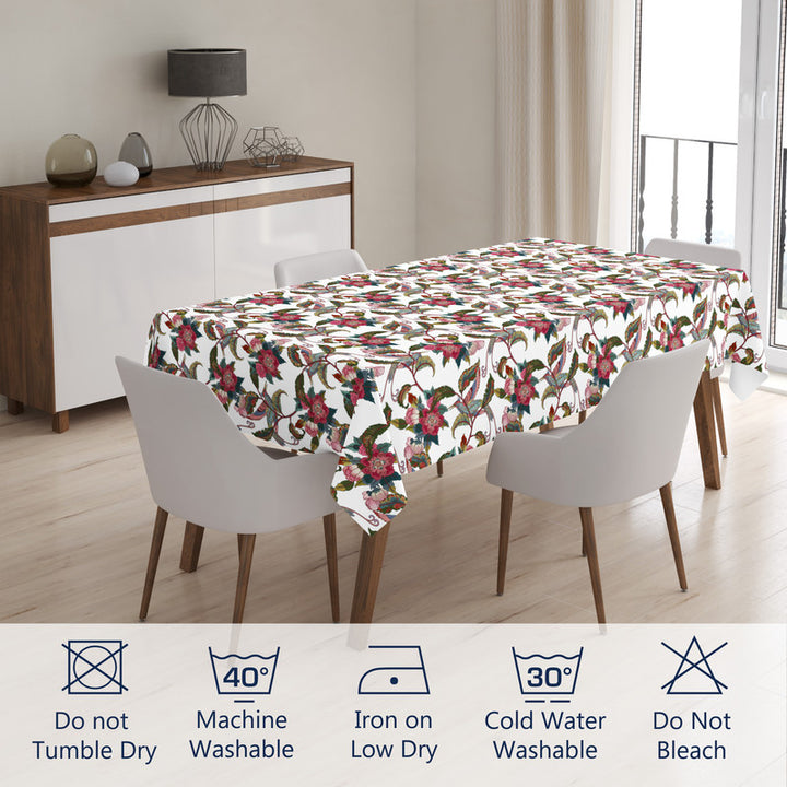 polyester 6 to 8 seater rectangular table cloth