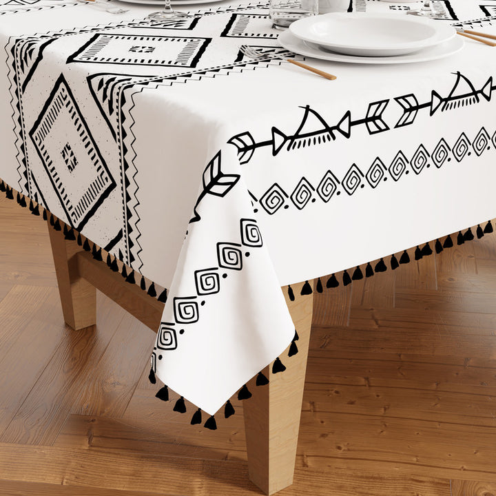 polyester 6 to 8 seater rectangular table cloth