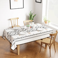 polyester 6 to 8 seater rectangular table cloth