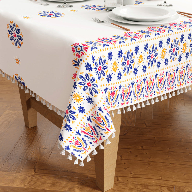 polyester 6 to 8 seater rectangular table cloth