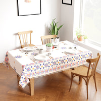 polyester 6 to 8 seater rectangular table cloth