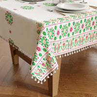 polyester 6 to 8 seater rectangular table cloth