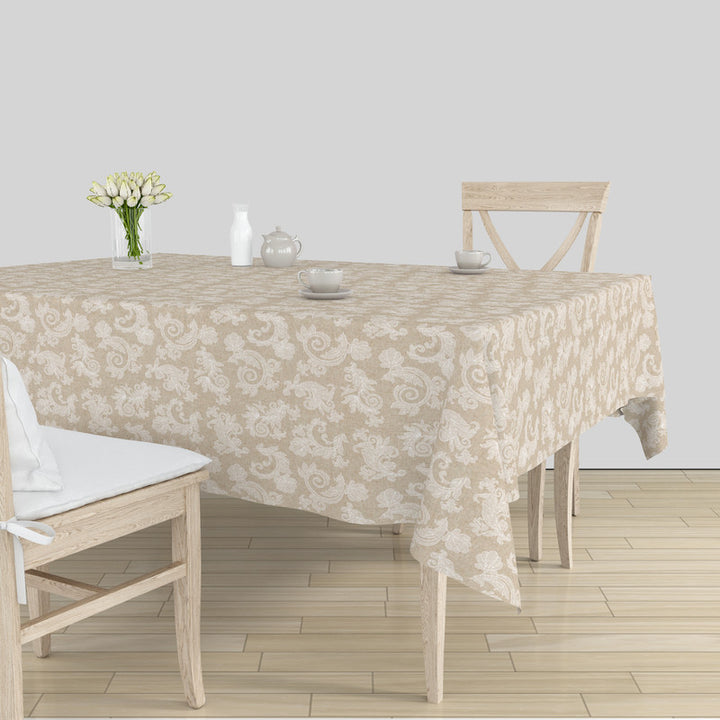 cotton 8 to 10 seater rectangular table cloth