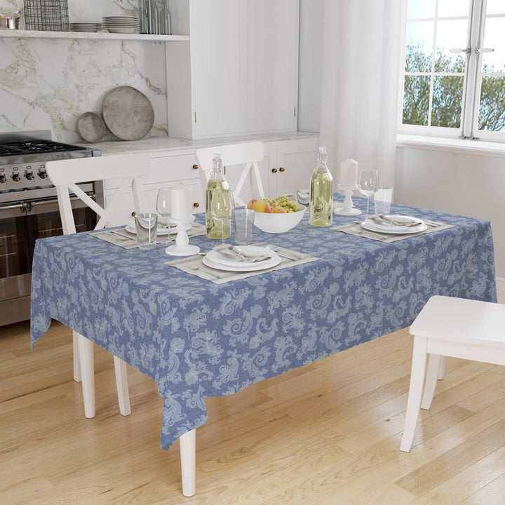 cotton 8 to 10 seater rectangular table cloth