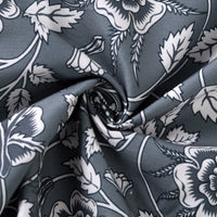 WR Spun Polyester French Grey Printed Table Cloth (Pack of 1)