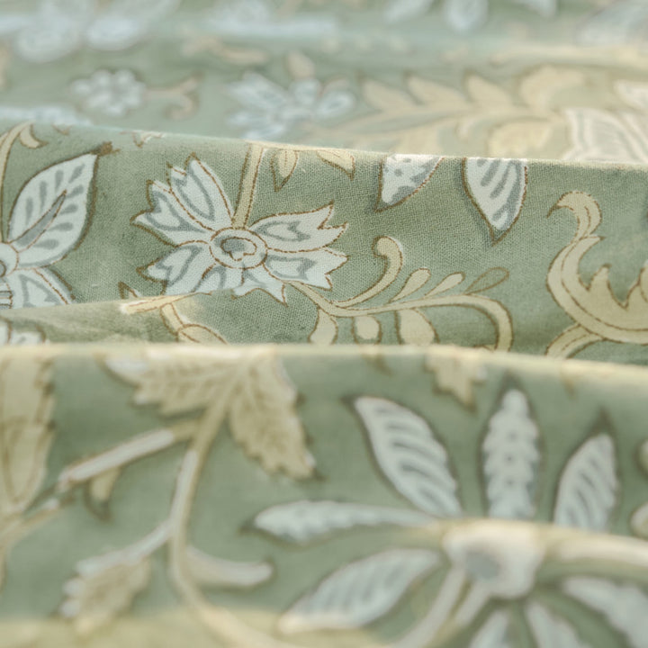 20s Cotton Twill Sage Green Table Cloth (Pack of 1)