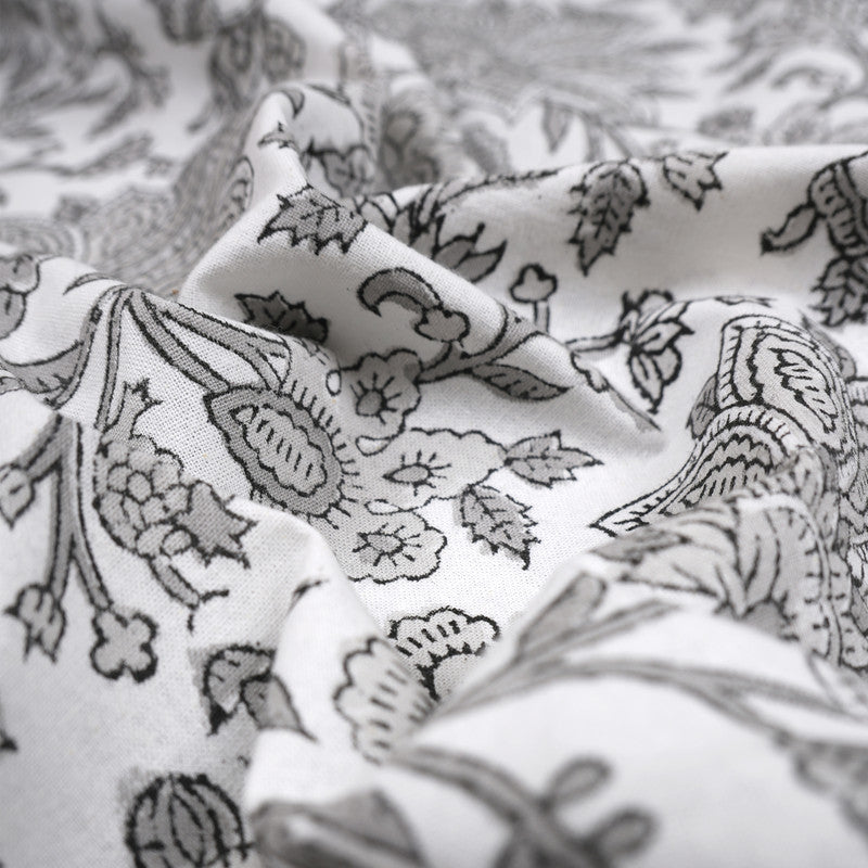Jaipuri Hand block Print Cotton Ash Tablecloth