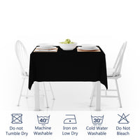 cotton 4 seater square table cloth